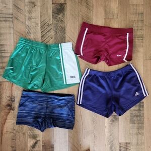 Lot of sports shorts- 2 nike, 1 Adidas, forever 21